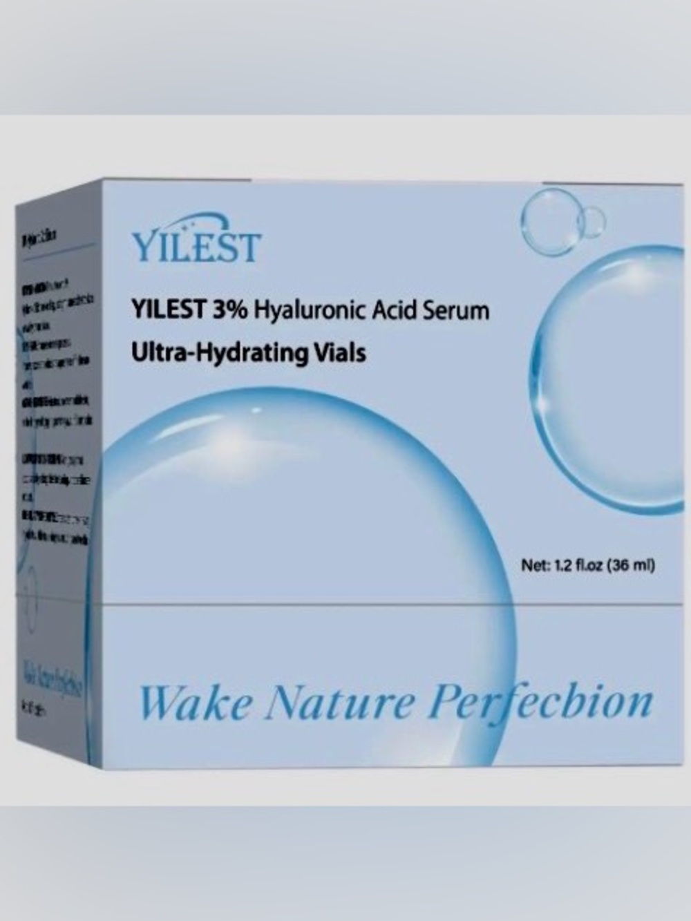 YILEST 3% Hyaluronic Acid Serum Ultra-Hydrating Vials (30 count)